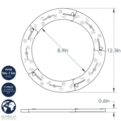 Adjustable Pie Crust Shield