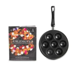 Aebleskiver Cookbook and Danish Ebelskiver Pan Set
