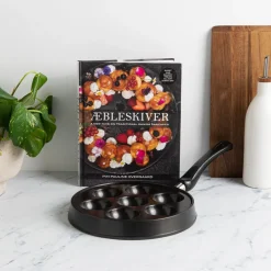 Aebleskiver Cookbook and Danish Ebelskiver Pan Set