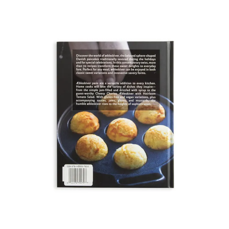 Aebleskiver Cookbook and Danish Ebelskiver Pan Set