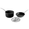Basalt™ 3 Piece 8 Inch Sauté Skillet and 3 Qt Sauce Pan with Lid