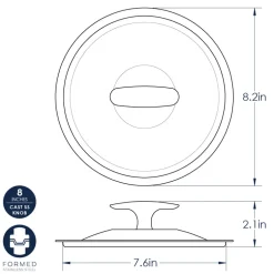 Basalt™ 2 Piece 8 Inch Sauté Skillet with Lid