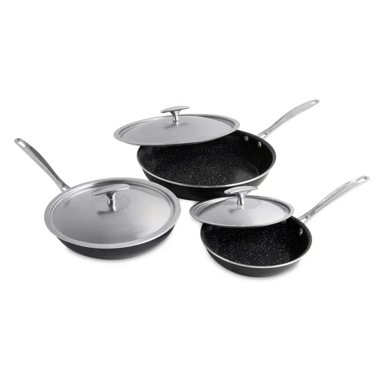 Basalt™ 6 Piece Sauté Skillet & Lids Set