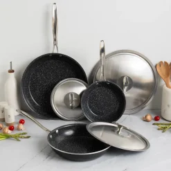 Basalt™ 6 Piece Sauté Skillet & Lids Set