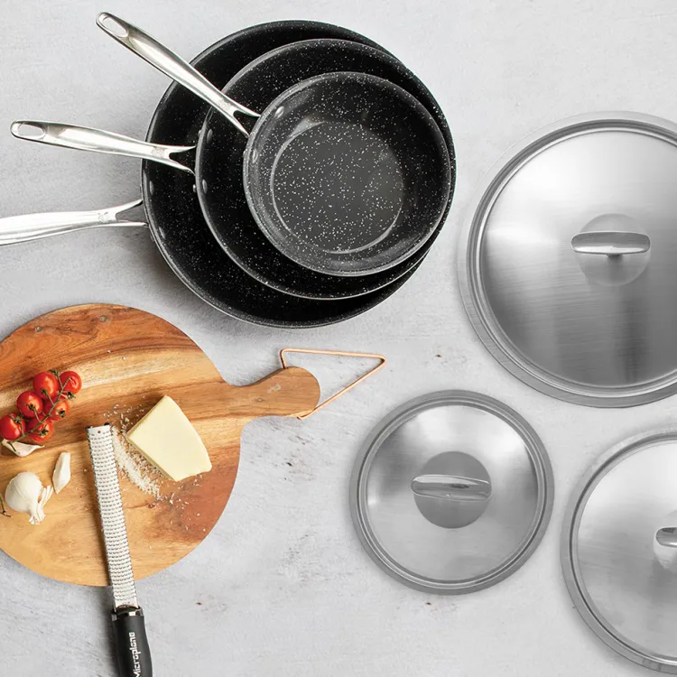 Basalt™ 6 Piece Sauté Skillet & Lids Set