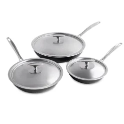 Basalt™ 6 Piece Sauté Skillet & Lids Set