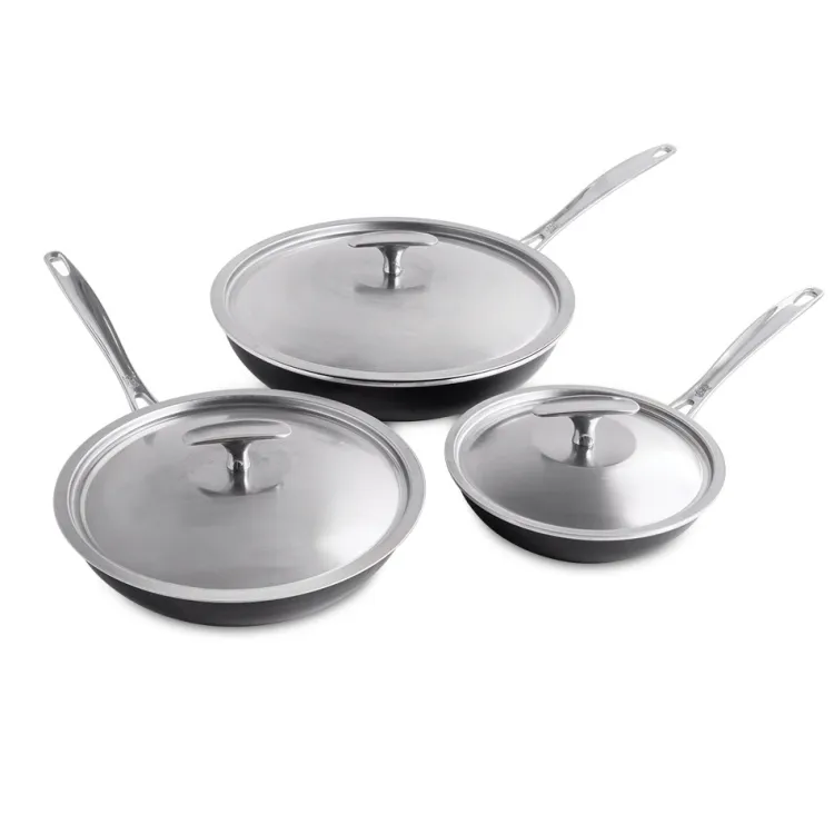 Basalt™ 6 Piece Sauté Skillet & Lids Set
