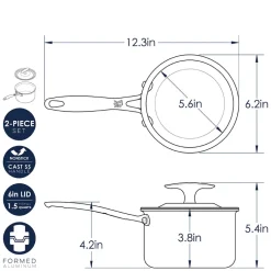 Basalt™ 1.5 Quart Saucepan with Lid