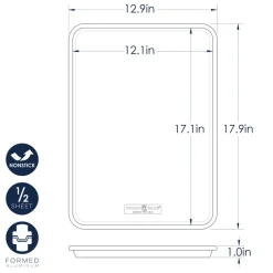Brilliant™ Bakeware Nonstick Half Sheet Pan
