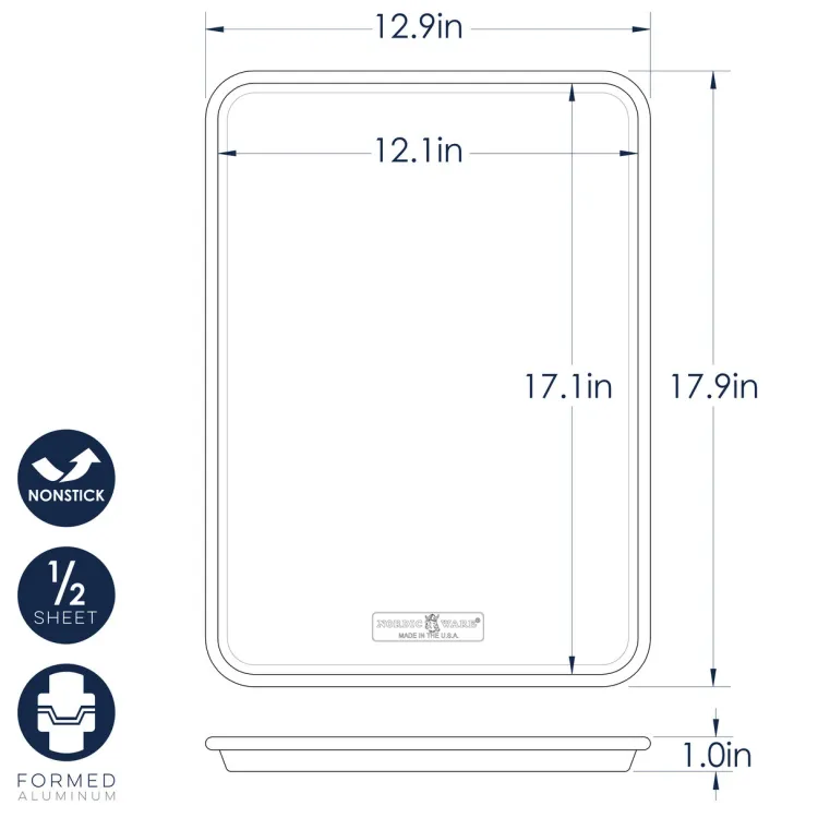 Brilliant™ Bakeware Nonstick Half Sheet Pan