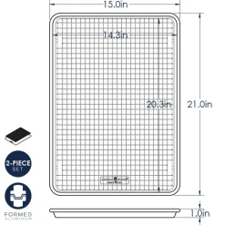 Brilliant™ Big Sheet with Oven-Safe Nonstick Grid