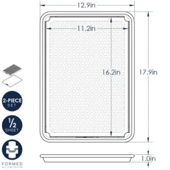 Brilliant™ Half Sheet with Multi-Purpose Oven & Cooling Rack