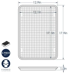 Brilliant™ Half Sheet with Oven-Safe Nonstick Grid