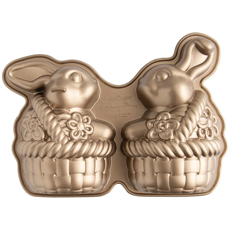 Bunny In Basket 3D Cake Pan