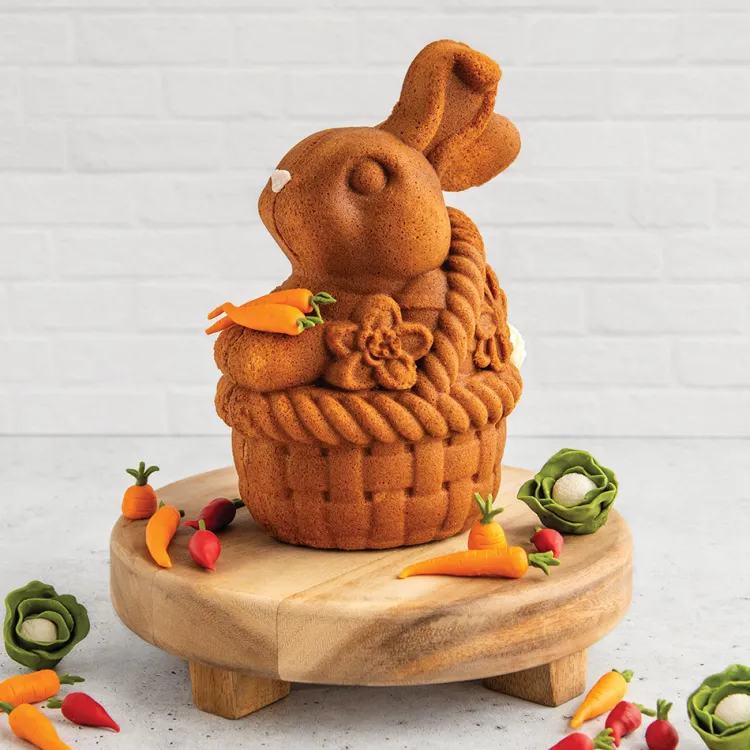 Bunny In Basket 3D Cake Pan