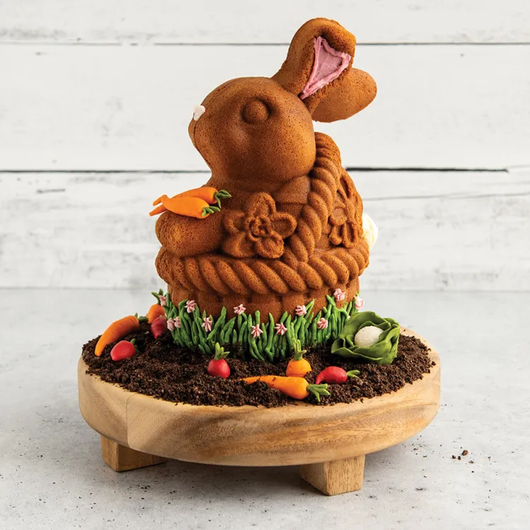 Bunny In Basket 3D Cake Pan