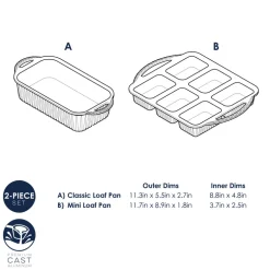 Cardamom® Bakeware 2 Piece Loaf Set