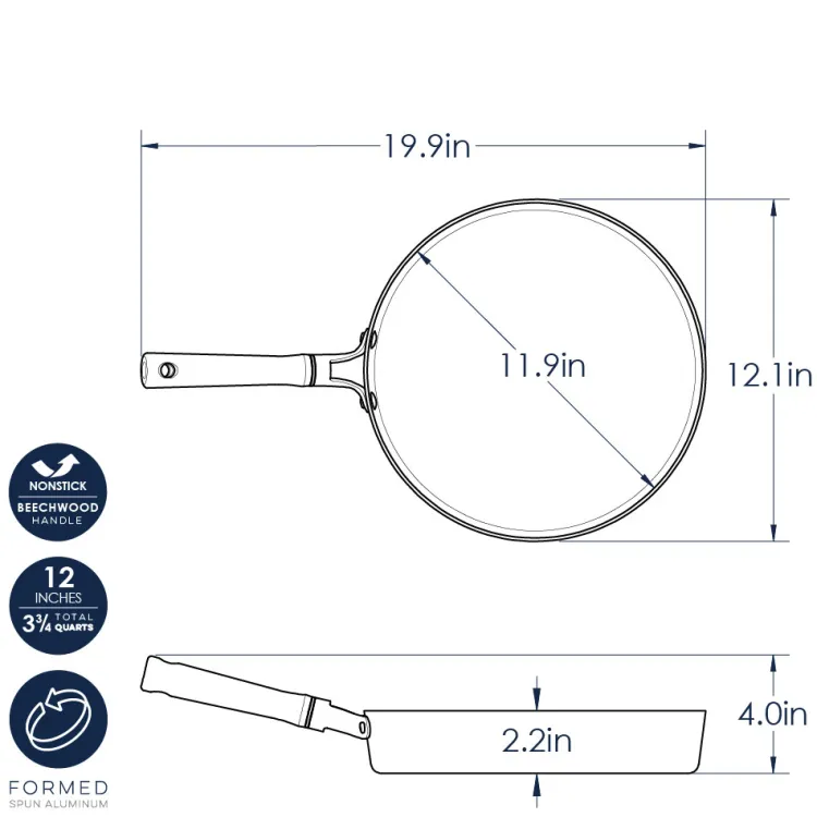 Cardamom® Ceramic Nonstick 12 Inch Skillet