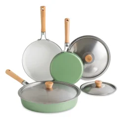 Cardamom® 6 Piece Nonstick Frying Pan Set with Lids