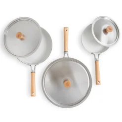 Cardamom® 6 Piece Nonstick Frying Pan Set with Lids