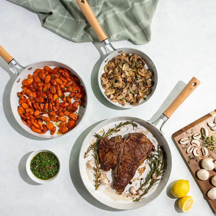 Cardamom® 3 Piece Nonstick Frying Pan Set