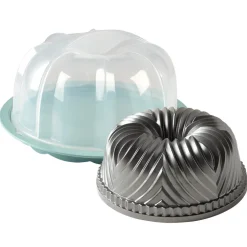 Cast Bavaria Bundt® with Cake Keeper