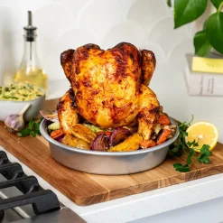 Chicken Roaster Grill Set with Rack and Pan