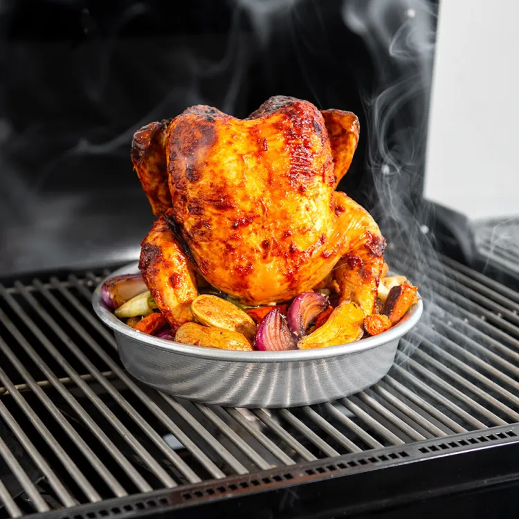 Chicken Roaster Grill Set with Rack and Pan