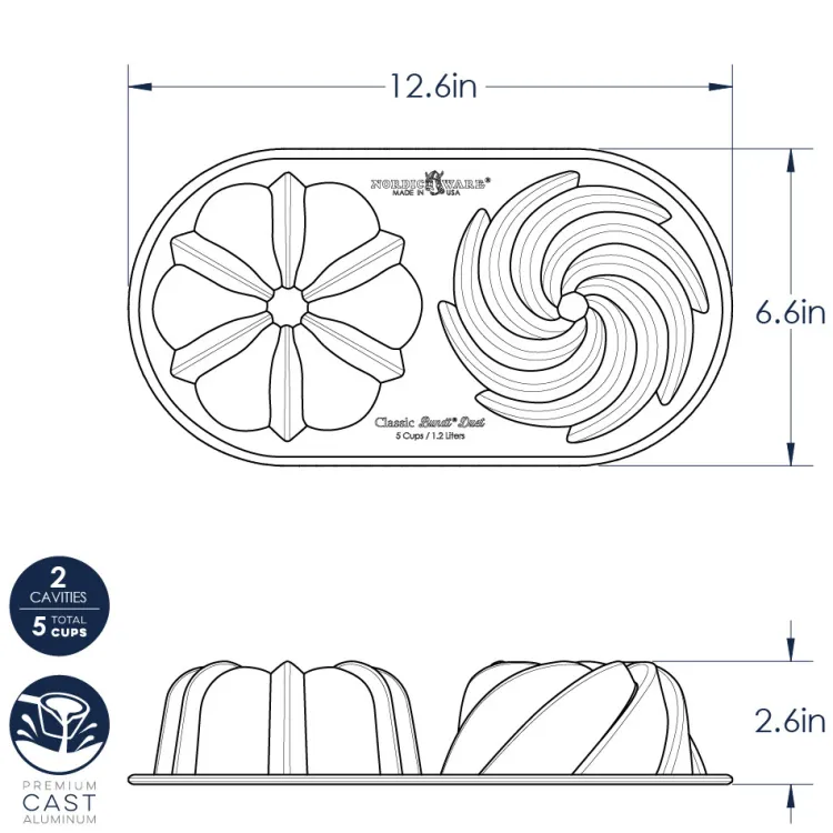 Classic Bundt® Duet Pan