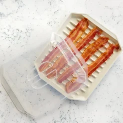 Compact Bacon Tray with Lid