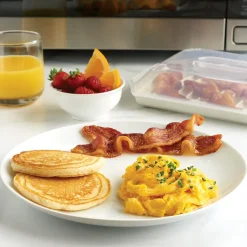 Compact Bacon Tray with Lid