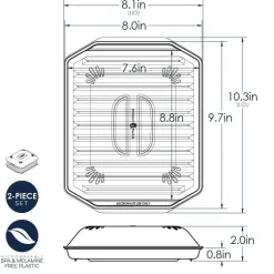 Compact Bacon Tray with Lid