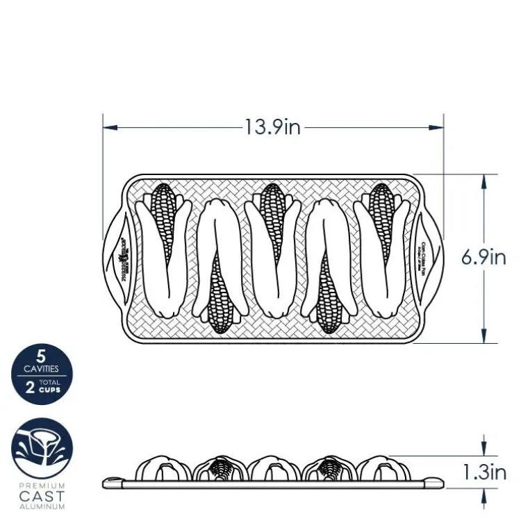 Corn Cakes Baking Pan