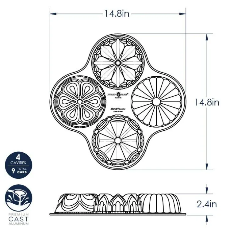 9 Cup Bundt® Quartet Pan