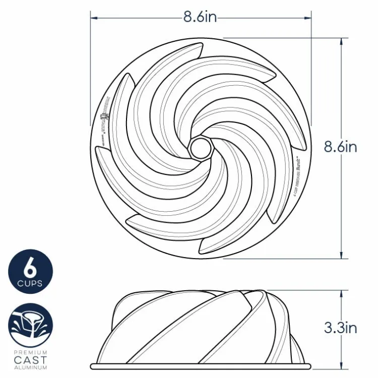 6 Cup Heritage Bundt® Pan
