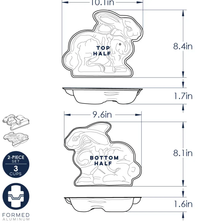 3D Bunny Cake Pan