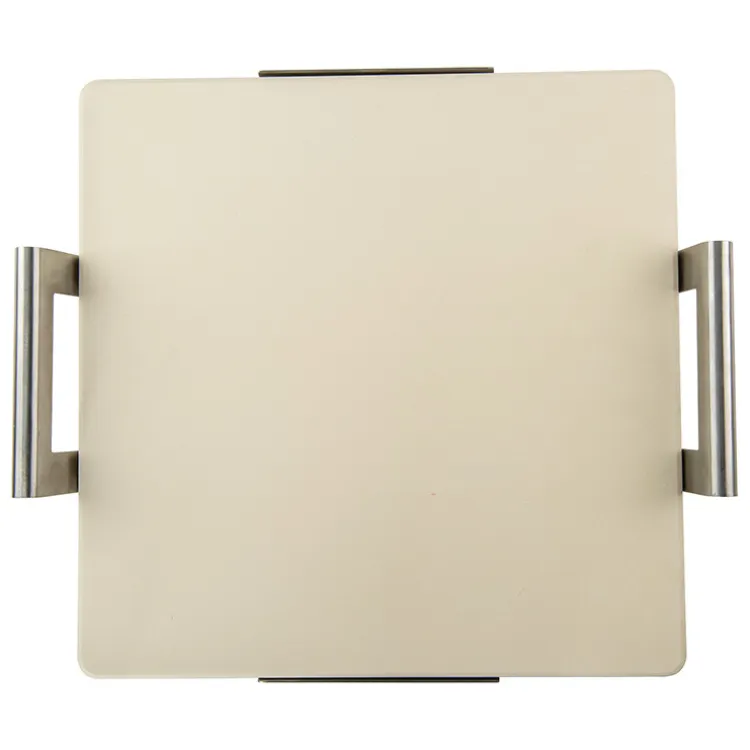 Deluxe Square Pizza Stone with Rack
