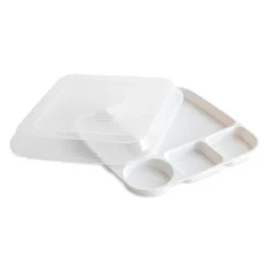 Divided Dinner Tray with Lid