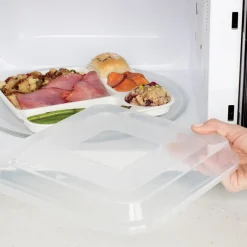 Divided Dinner Tray with Lid