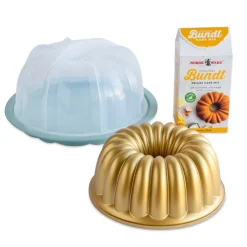 Elegant Party Bundt® Pan, Translucent Bundt Cake and Lemon Cake Mix