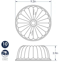 Elegant Party Bundt® Pan, Translucent Bundt Cake and Lemon Cake Mix