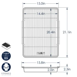 Extra Large Oven Crisp Baking Tray
