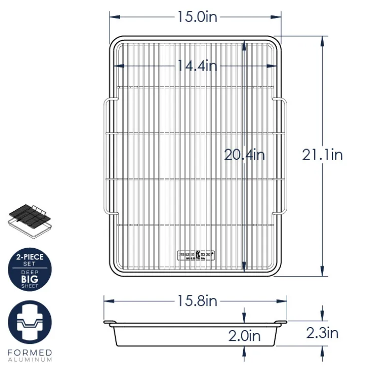 Extra Large Oven Crisp Baking Tray