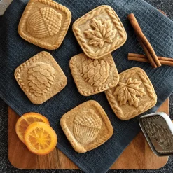 Fall Forest Springerle Cookie Stamps