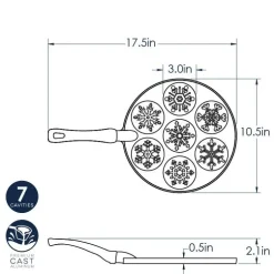 Falling Snowflake Pancake Pan