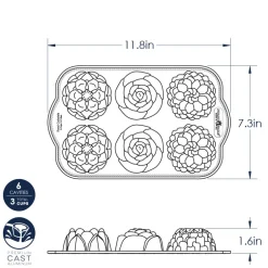 Floral Cakelet Pan