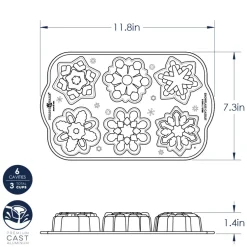 Frozen Snowflake Cakelet Pan