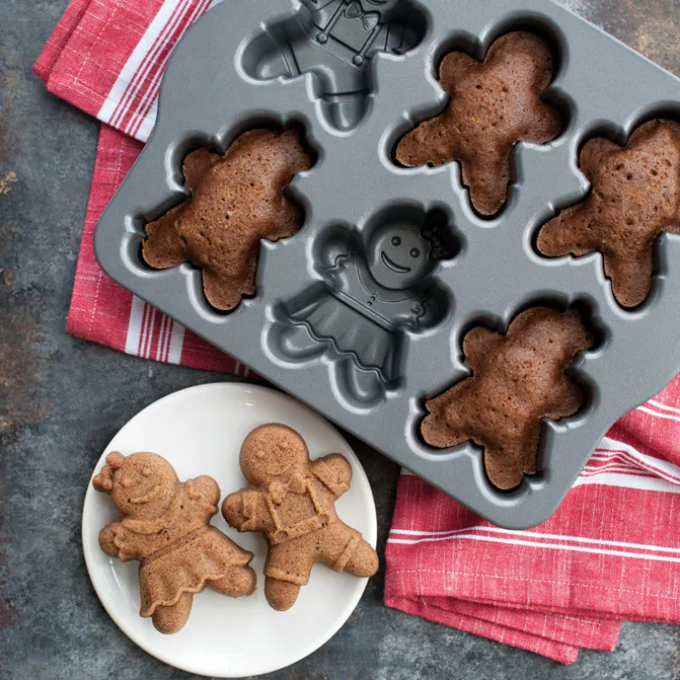 Gingerbread Kids Cakelet Pan