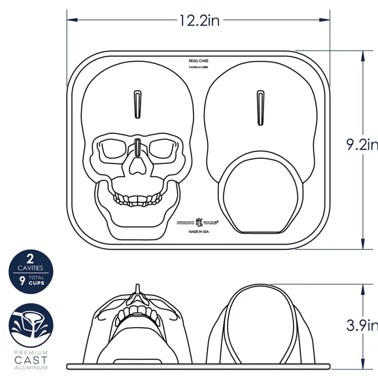 Haunted Skull Cake Pan