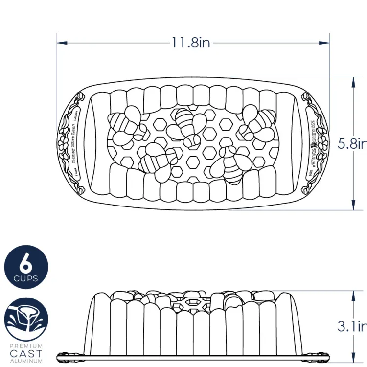 Honey Hive Loaf Pan